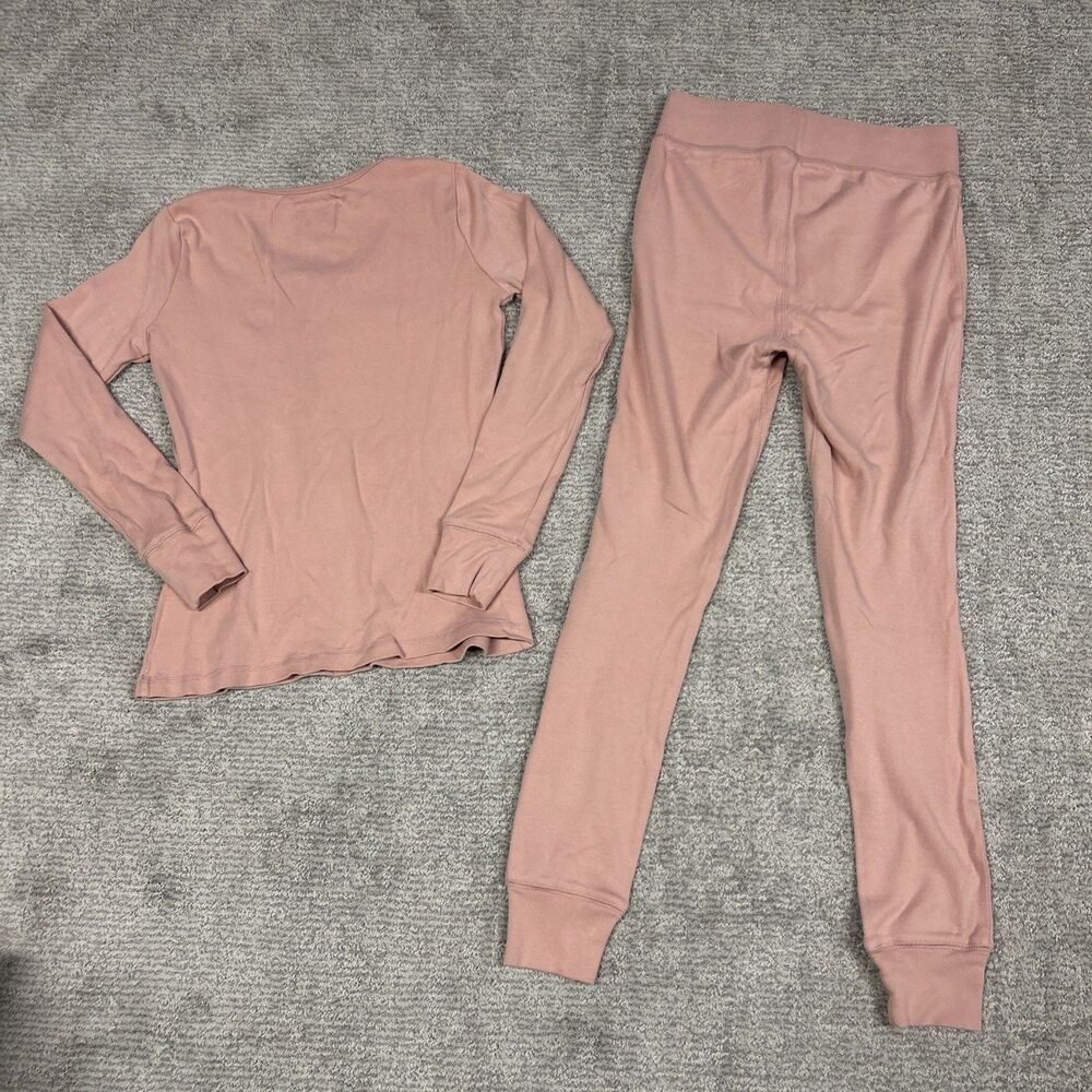 Loved Baby Lounge Set Womens Small Pink Organic Cotton Pajamas PJ’s Pants Shirt - Picture 6 of 6
